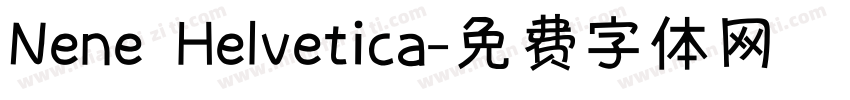 Nene Helvetica字体转换